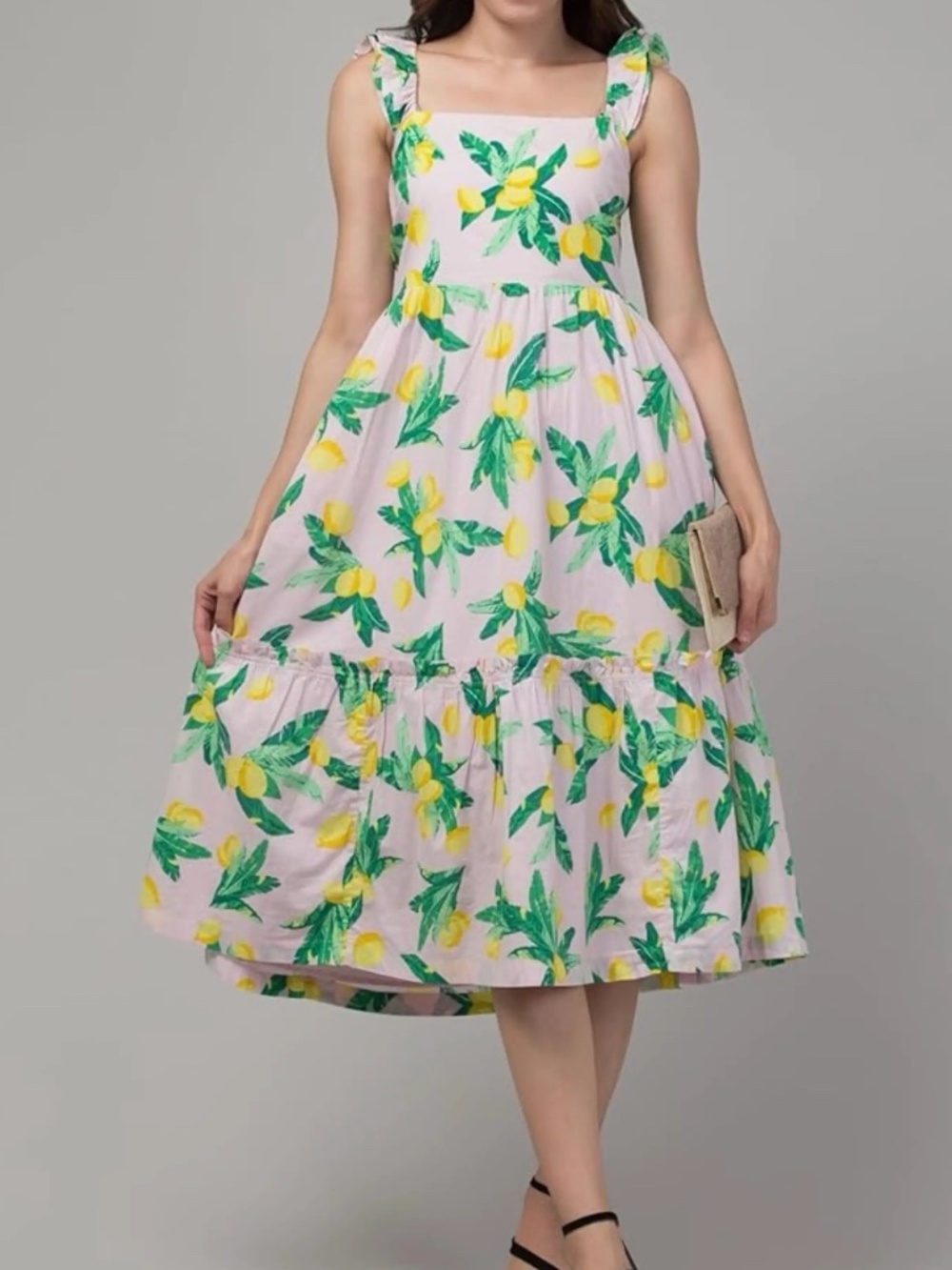 J. Crew Square Neck Midi Dress